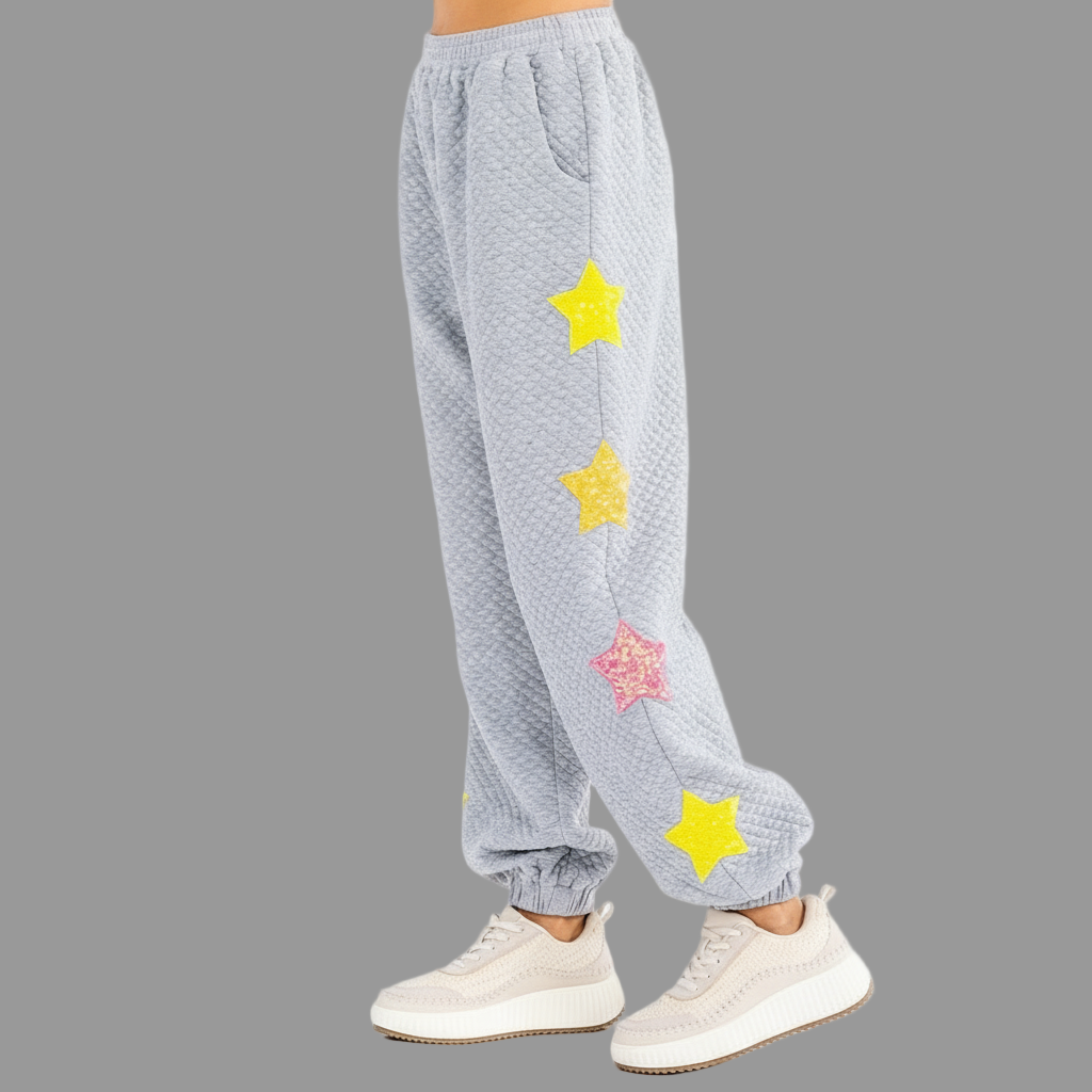 All that glitters star joggers by DE collection