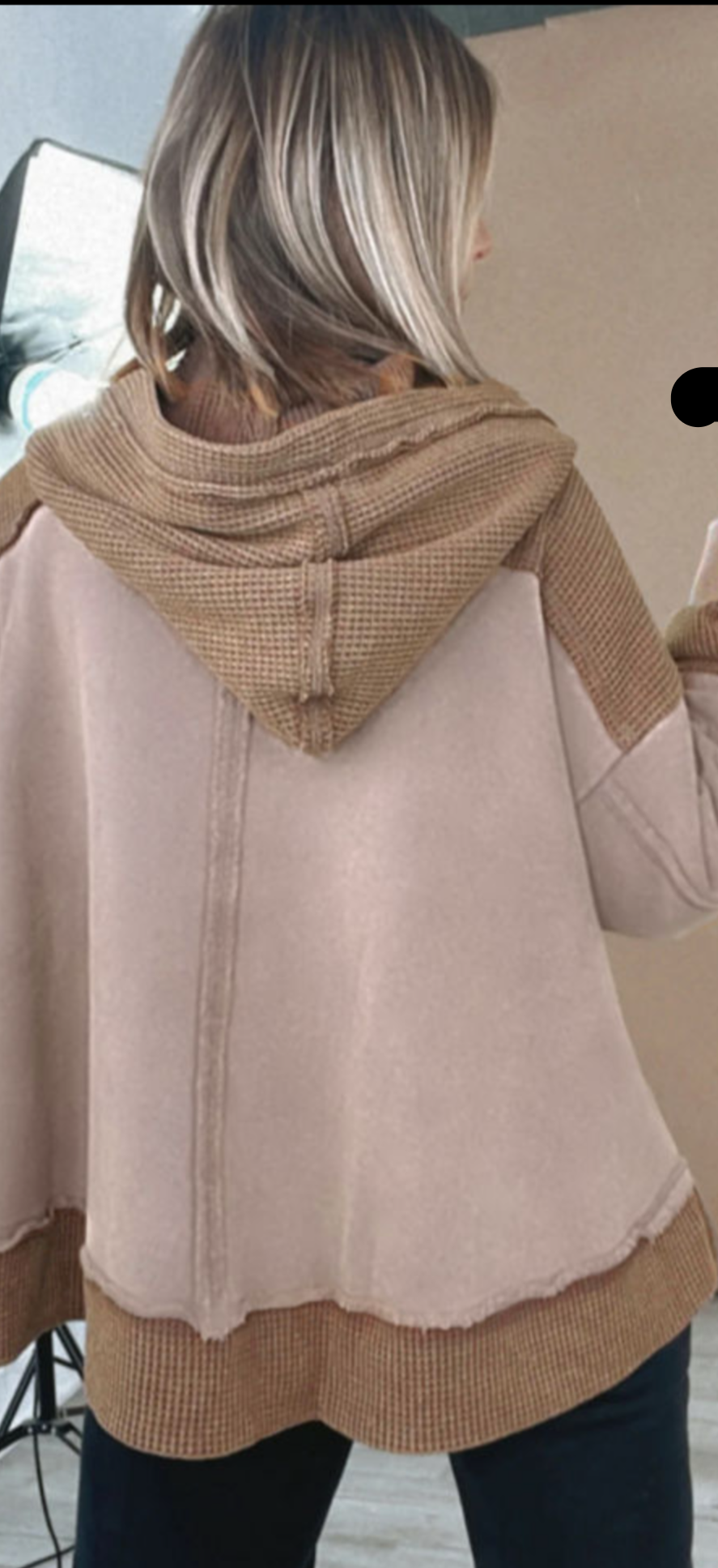 Fashionably waffle knit