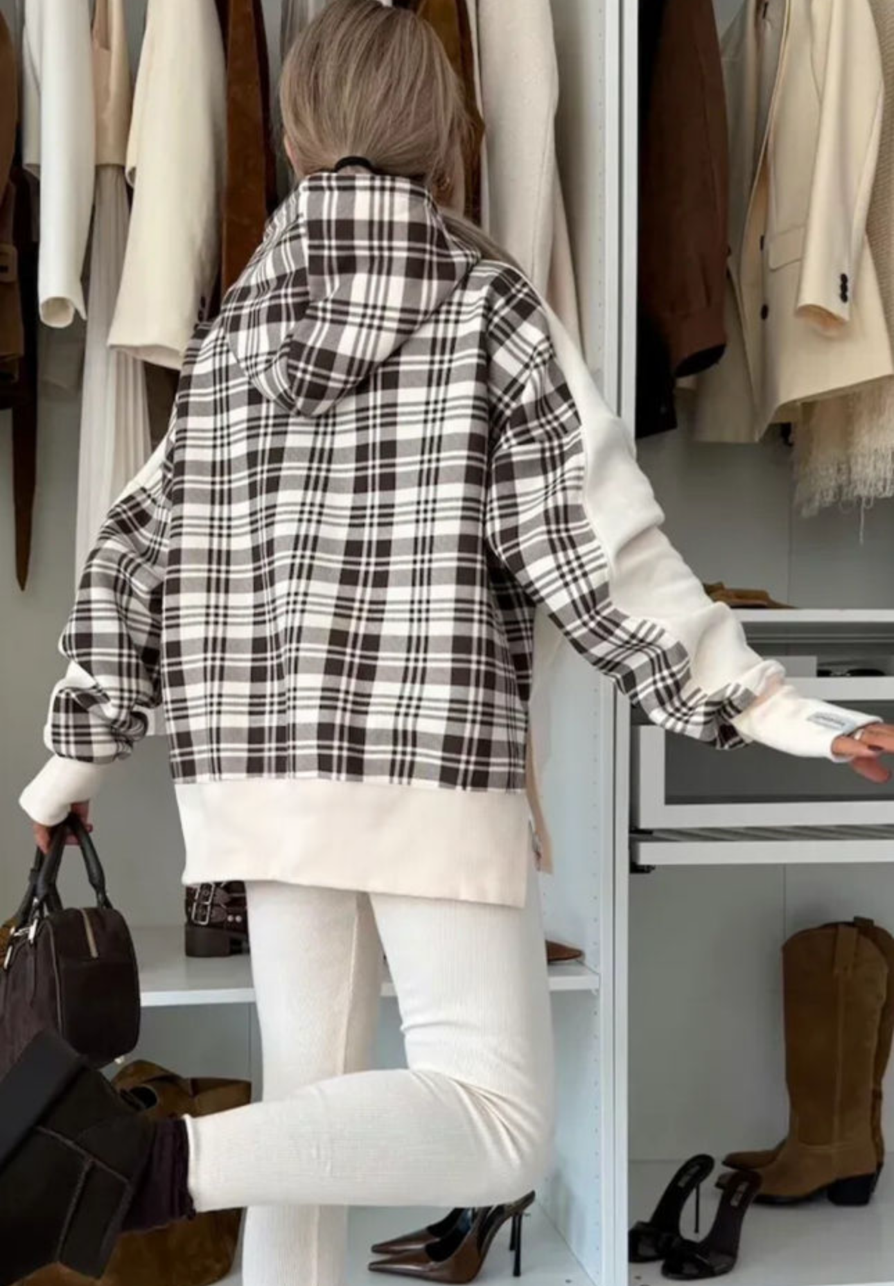 Plaid by Day Hoodie