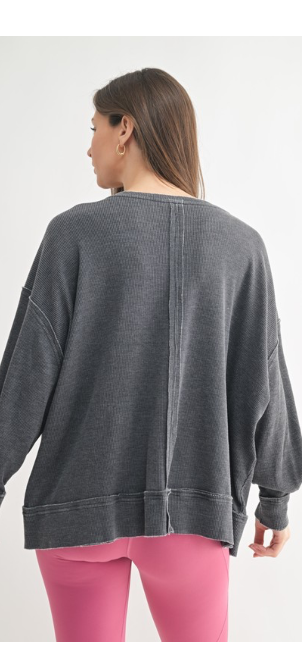 Never feel Gray Waffle top