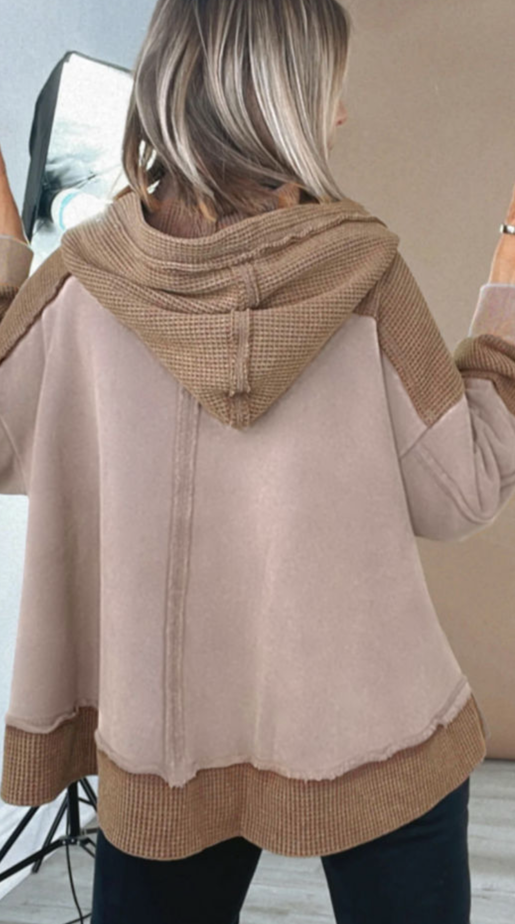 Fashionably waffle knit