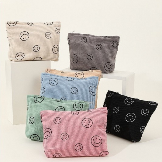 smiley cosmetic cases
