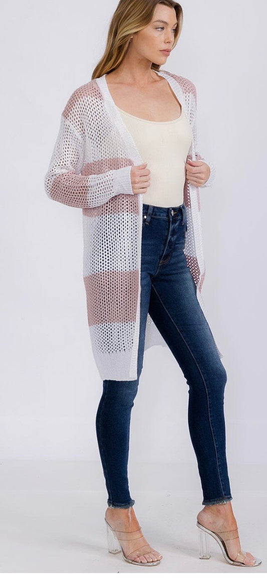 Spring Color block cardi