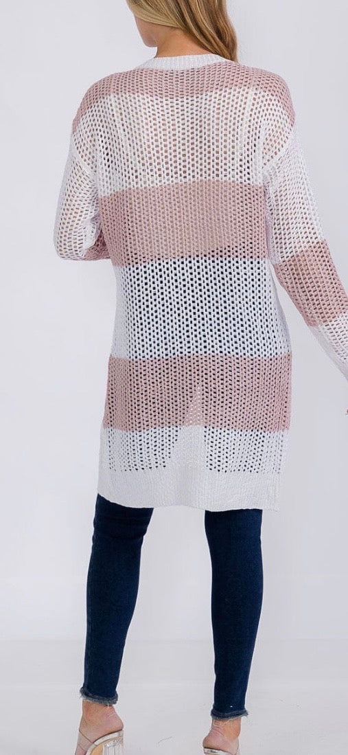 Spring Color block cardi