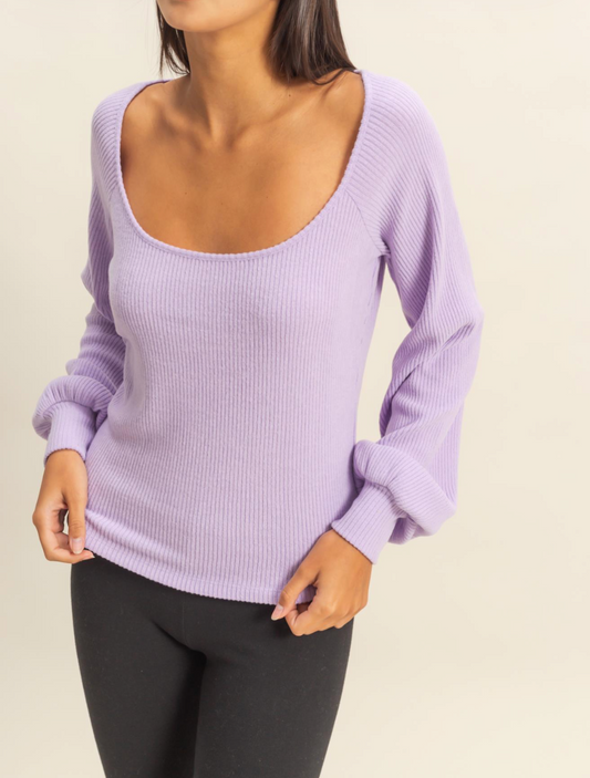 Lovely in Lilac sweater