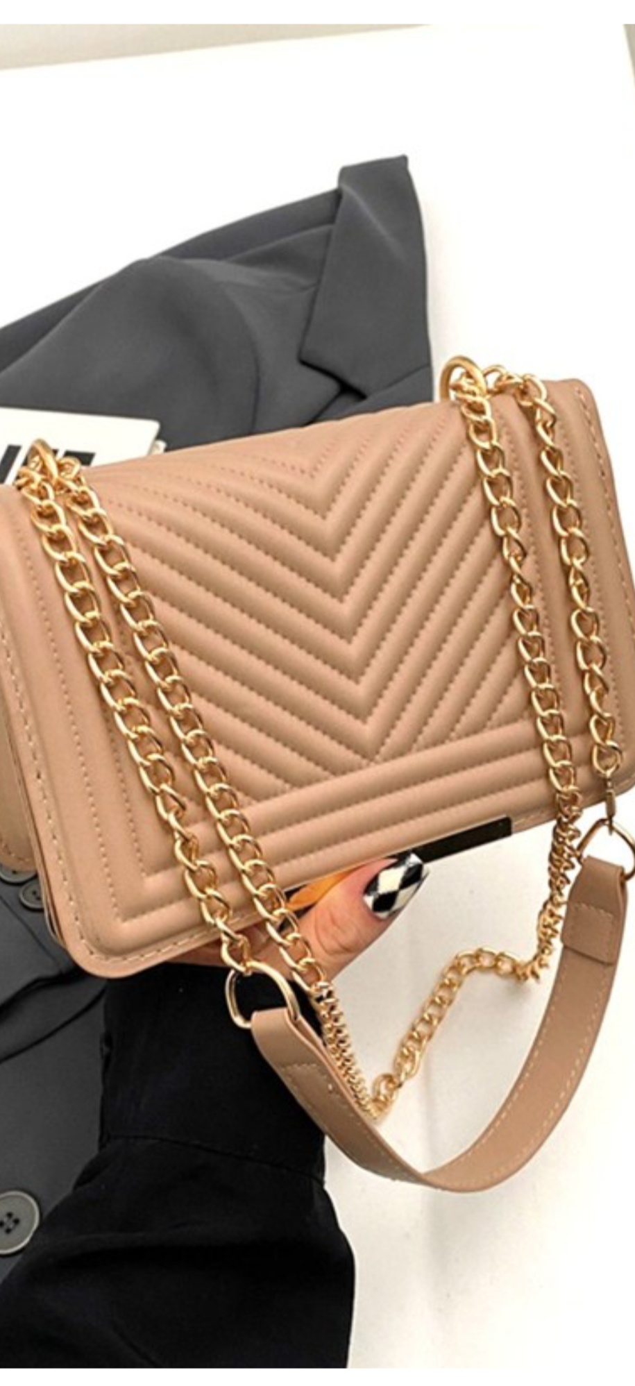 Chevron Shoulder Bag
