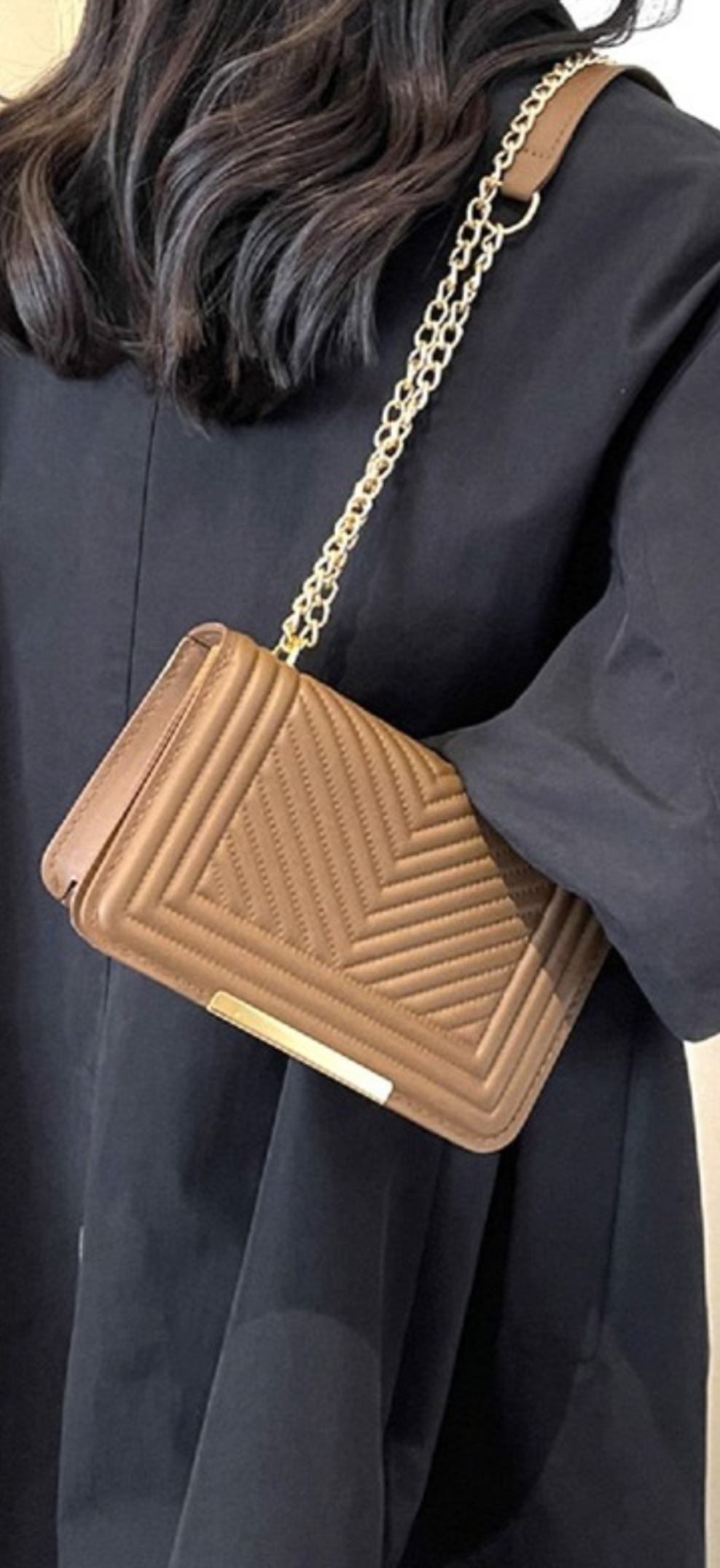 Chevron Shoulder Bag