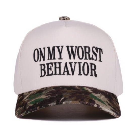 On my worst behavior hat