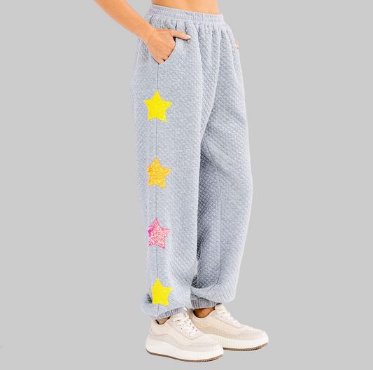 All that glitters star joggers by DE collection