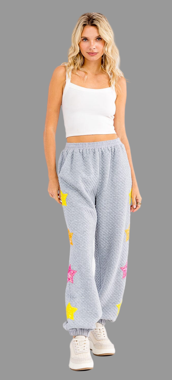 All that glitters star joggers by DE collection