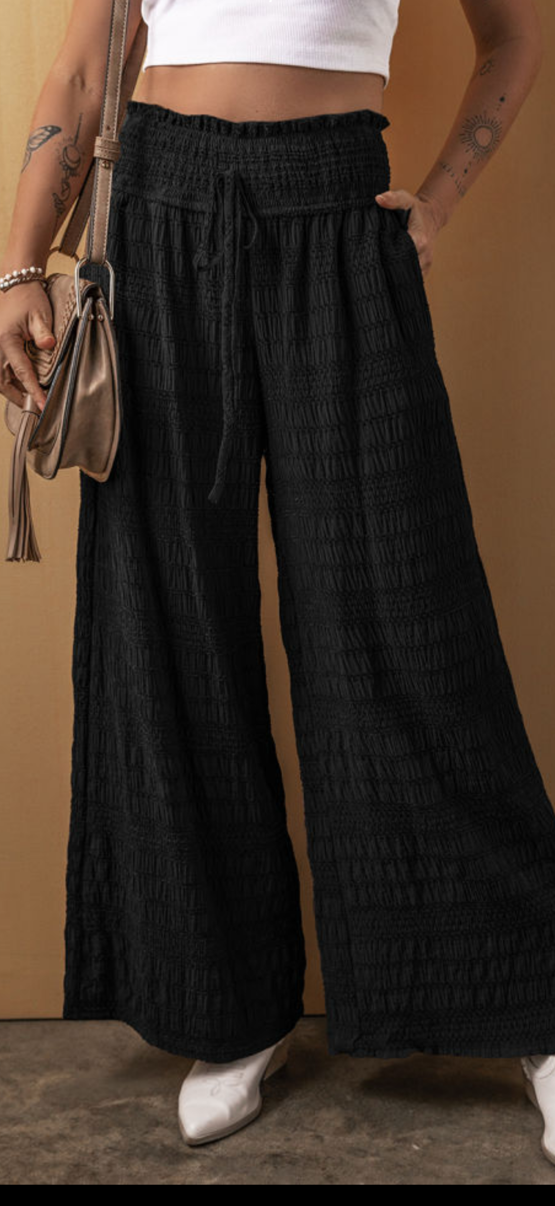 Somewhere to be black pants