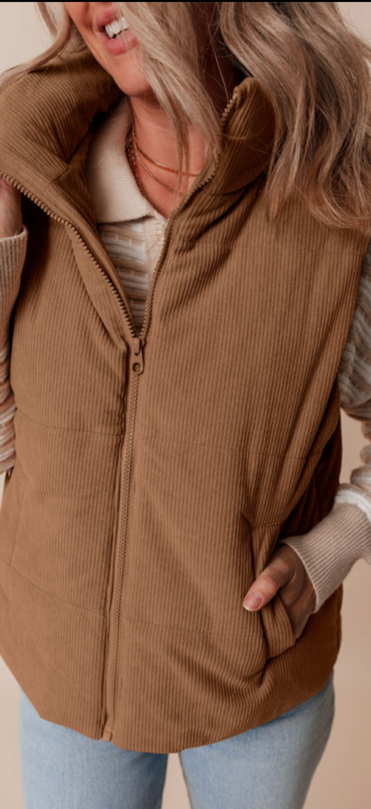 Coffee and Corduroy Vest